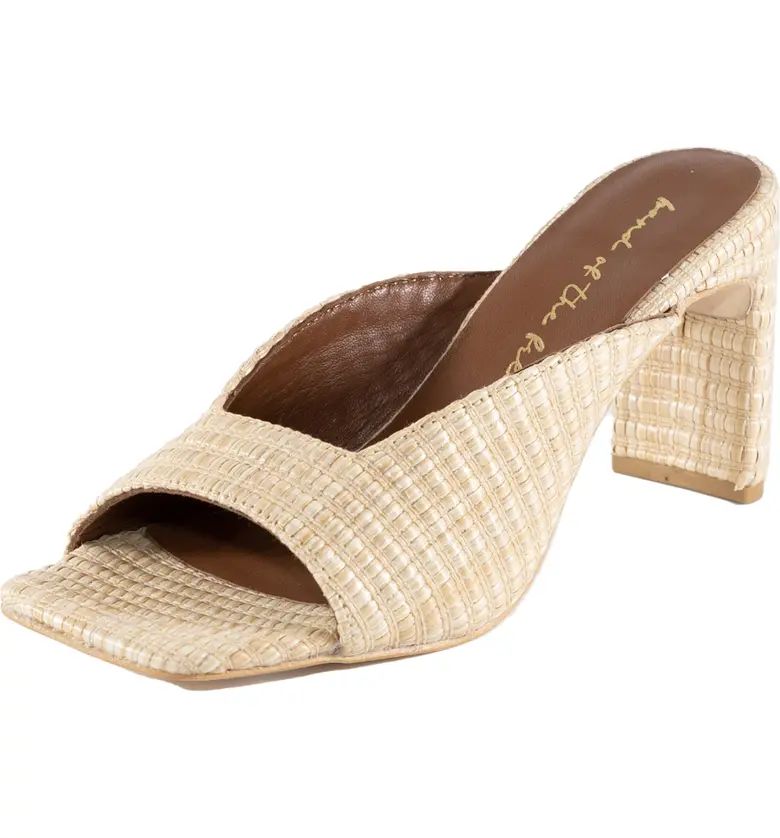 Suly Raffia Square Toe Sandal (Women) | Nordstrom