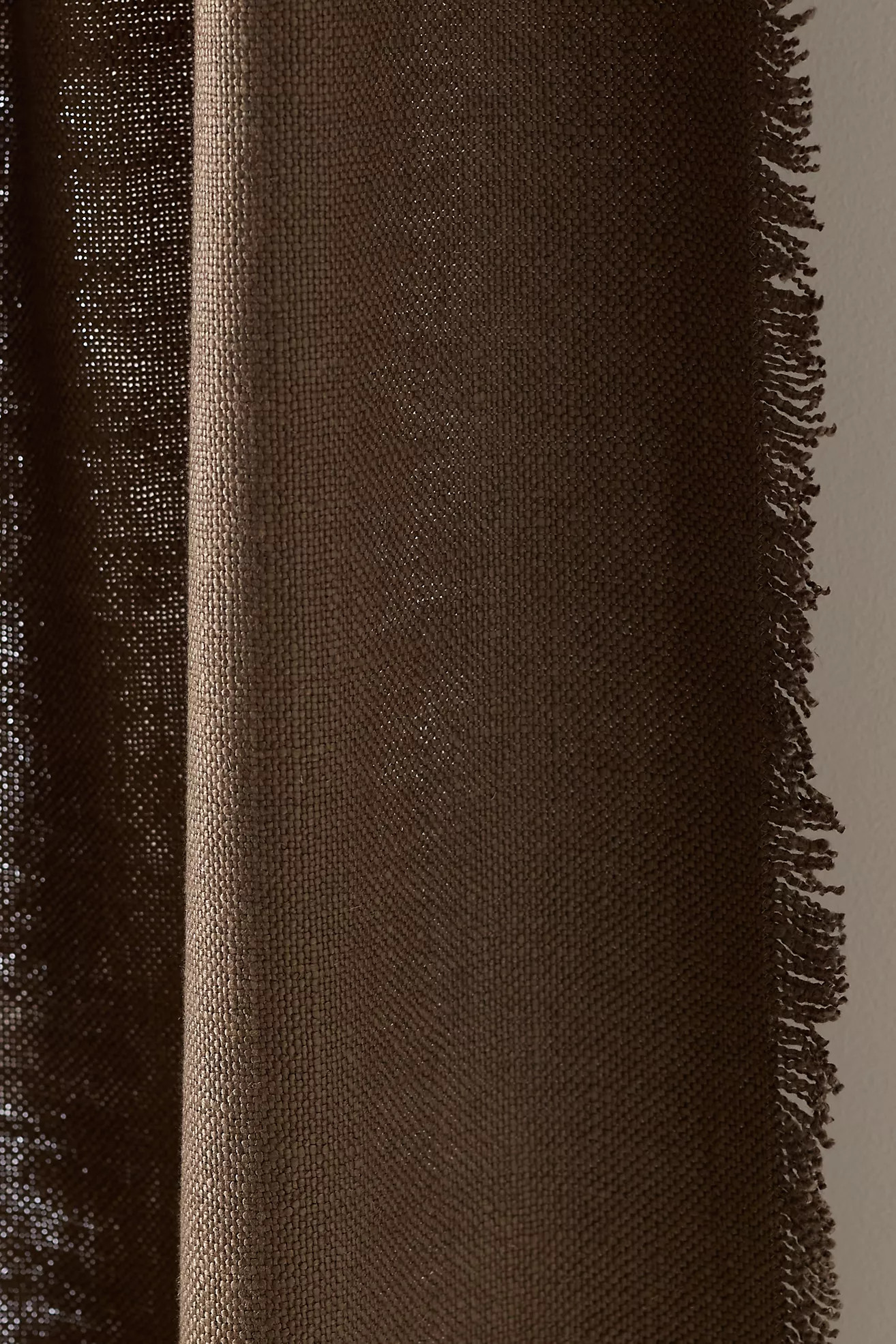 Luxe Linen Blend Woven Curtain | Anthropologie (US)