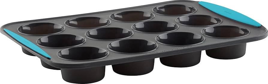 Trudeau 12 Structured Silicone Muffin pan, Cup, Tropical (05115197TG) | Amazon (US)