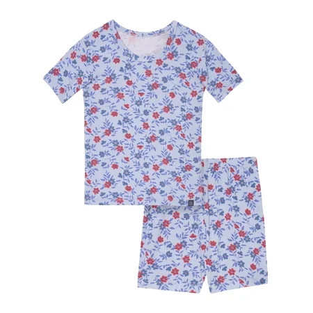 Modern Moments by Gerber Toddler Neutral Super Soft Americana Pajama Short Set, 2-Piece, Sizes 12M-5T | Walmart (US)