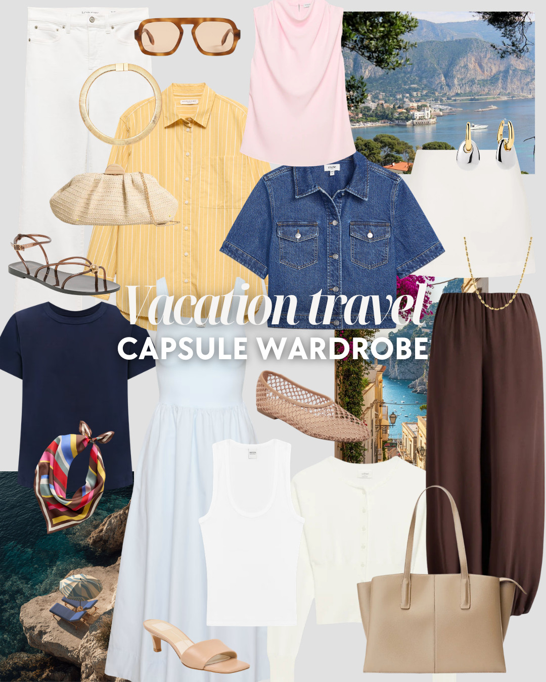  Vacation capsule wardrobe perfect for your next trip or just to have for the warmer months. So many outfits to mix and match to feel chic!

Travel Capsule Wardrobe 

 

#LTKOver40 #LTKSeasonal #LTKTravel