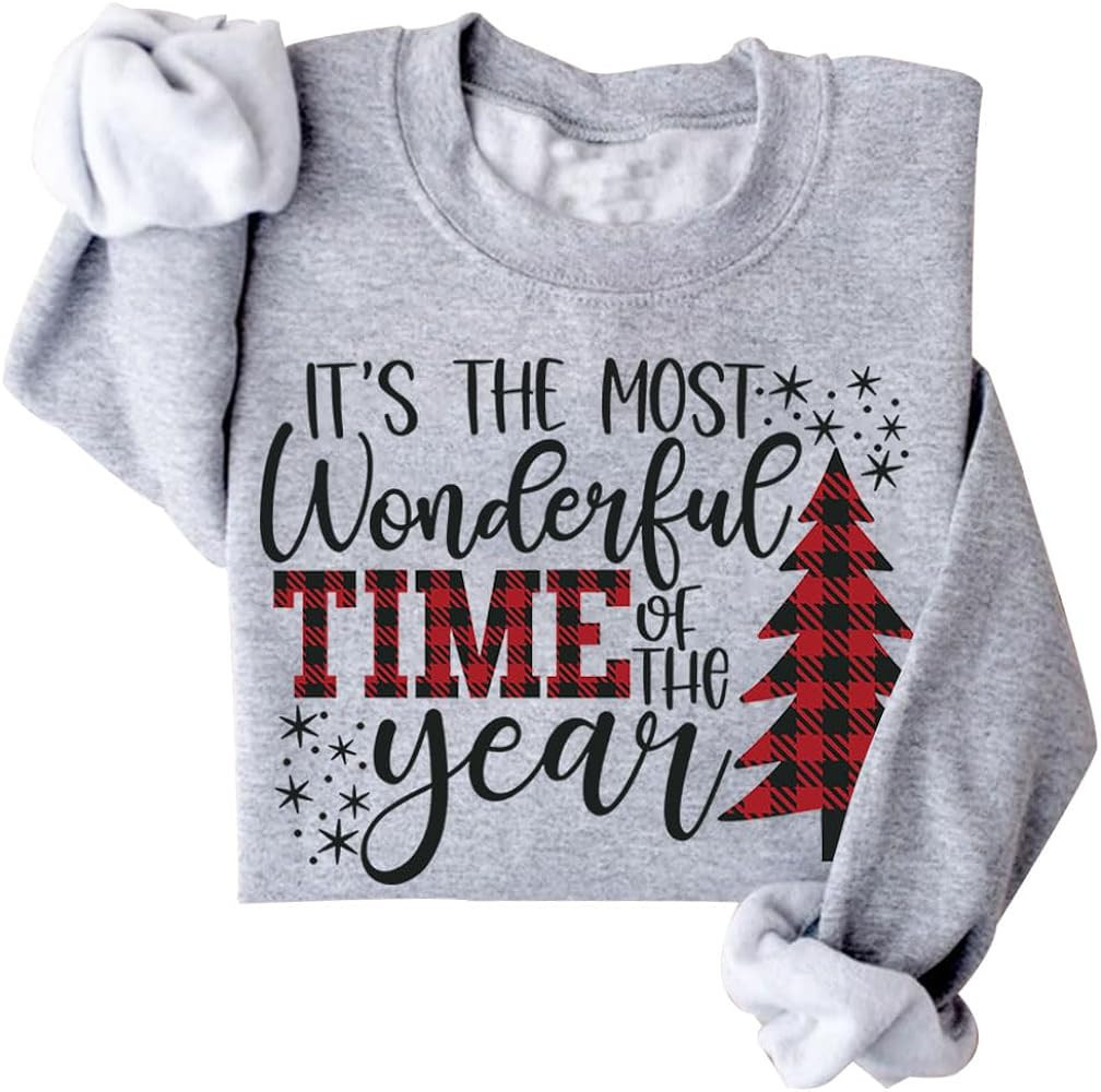 DIOMMELL It's The Most Wonderful Time of The Year Sweatshirt Christmas Sweatshirt | Amazon (US)