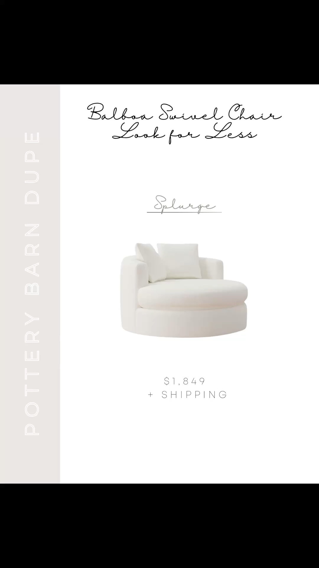 If you love the look of the Pottery Barn Balboa swivel chair but not the price tag, these are the best look-for-less options I’ve found. Same gorgeous round cream upholstered silhouette and deep cushioned seat, just way more budget friendly 🤍 Linking my favorites here so you can easily compare.

#LTKSaleAlert #LTKHome