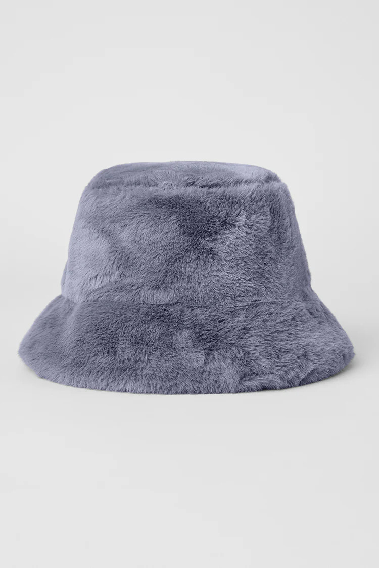 Faux Fur Bucket Hat - Fog | Alo Yoga
