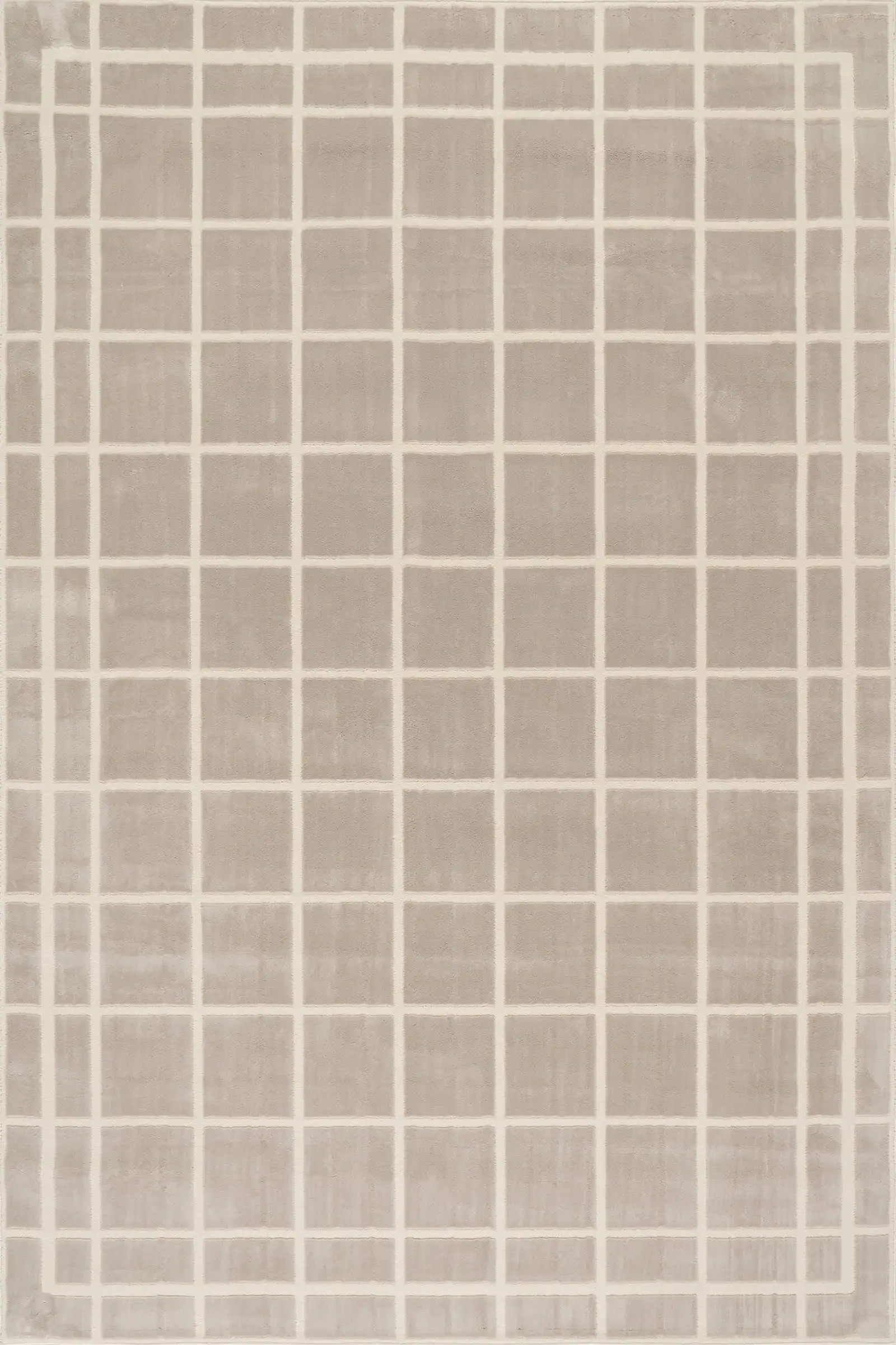 Zephyra Textured Checkered Washable Rug | Grey | Rugs USA