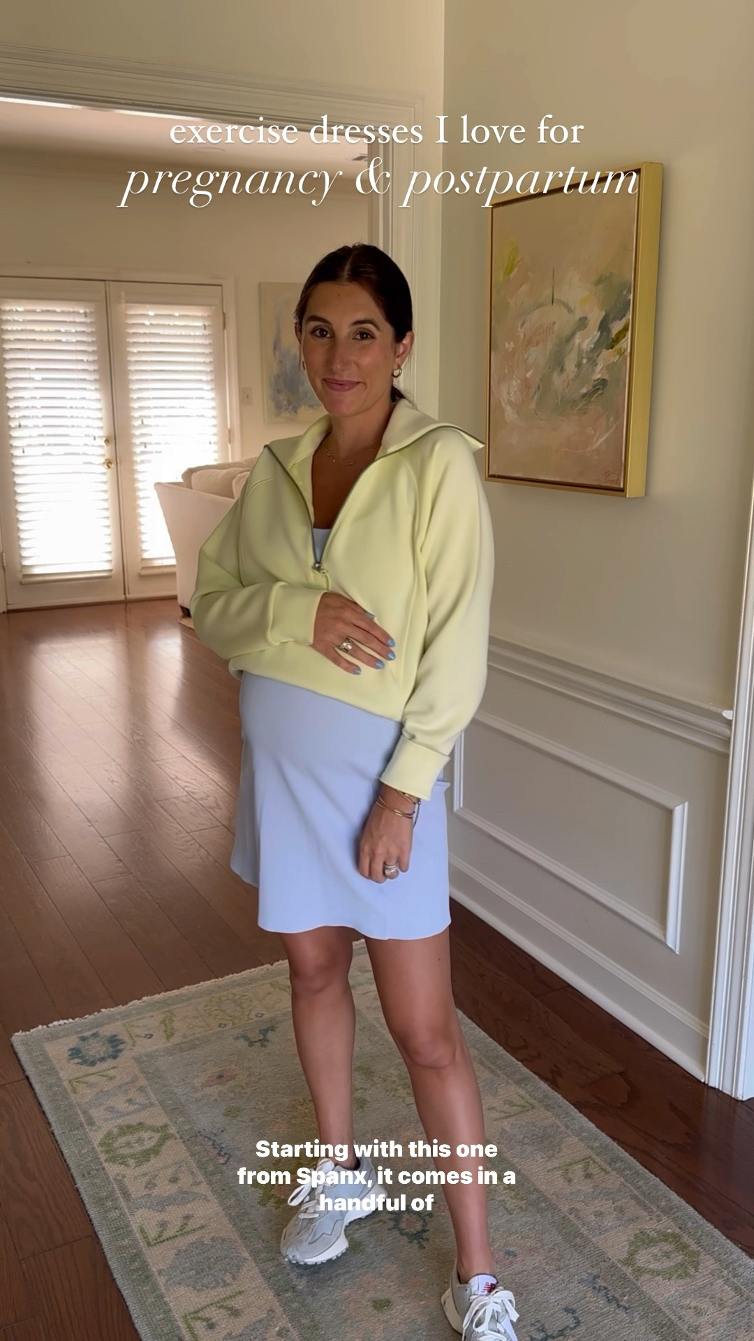 When it comes to chasing around my toddler, playing tennis, or running errands and exercise dress has been my go-to during this pregnancy! I am due in just a few weeks and know these will continue to be on repeat once the baby arrives. each is comfortable, makes you feel put together without any effort, and can be nursing friendly. I’m wearing a small in each & discount code THHXSPANX gets you 10% off spanx & free shipping 💛

#LTKBump #LTKVideo #LTKActive