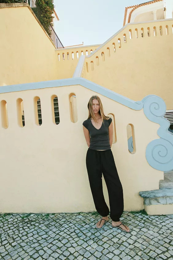 FLOWING SAROUEL TROUSERS | Zara UK