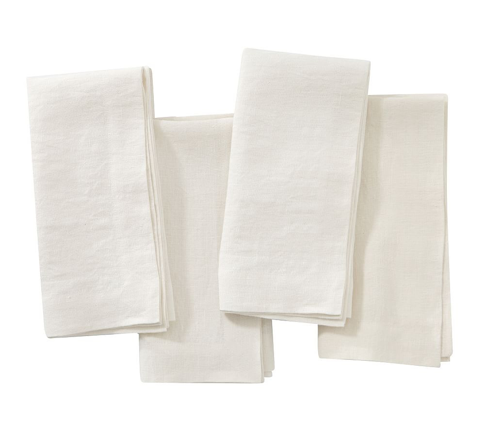 Mason Oversized Linen Napkins | Pottery Barn (US)