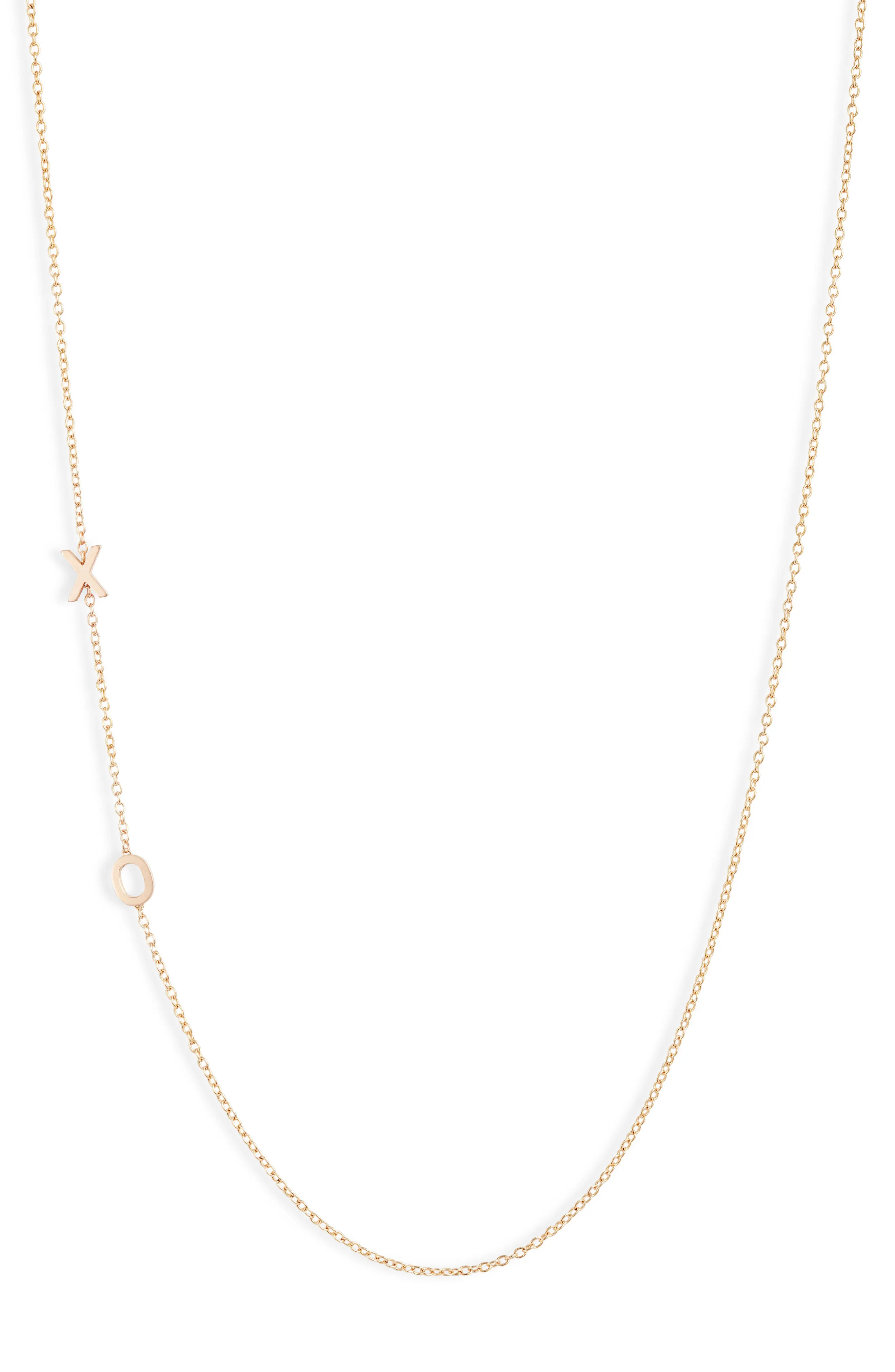 Set & Stones Cheyenne XO Necklace in Gold at Nordstrom | Nordstrom
