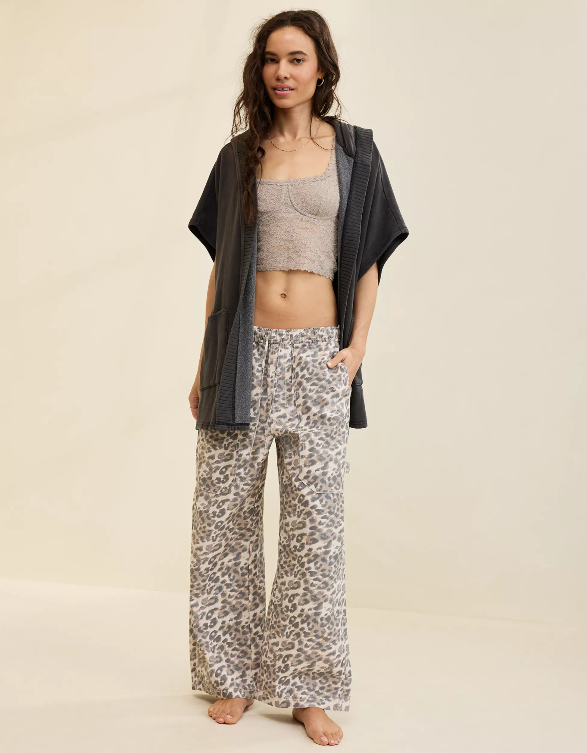 Aerie Hooded Fleece Cape | American Eagle Outfitters (US & CA)