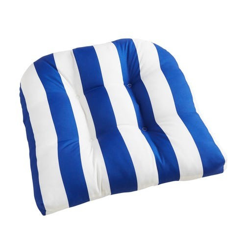 Standard Contour Chair Cushion in Black Stripe | Pier 1 Imports