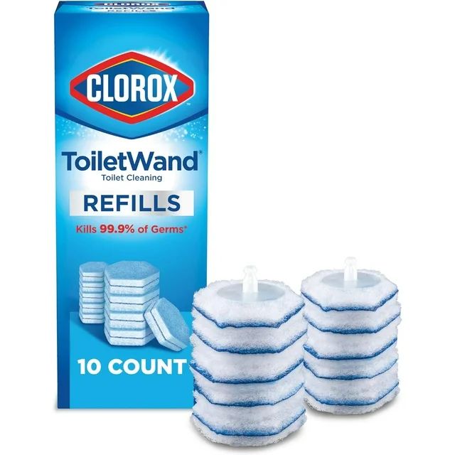 Clorox ToiletWand Disinfecting Brush Refills, Toilet Bowl Cleaner Disposable Wand Heads, 10 Count | Walmart (US)