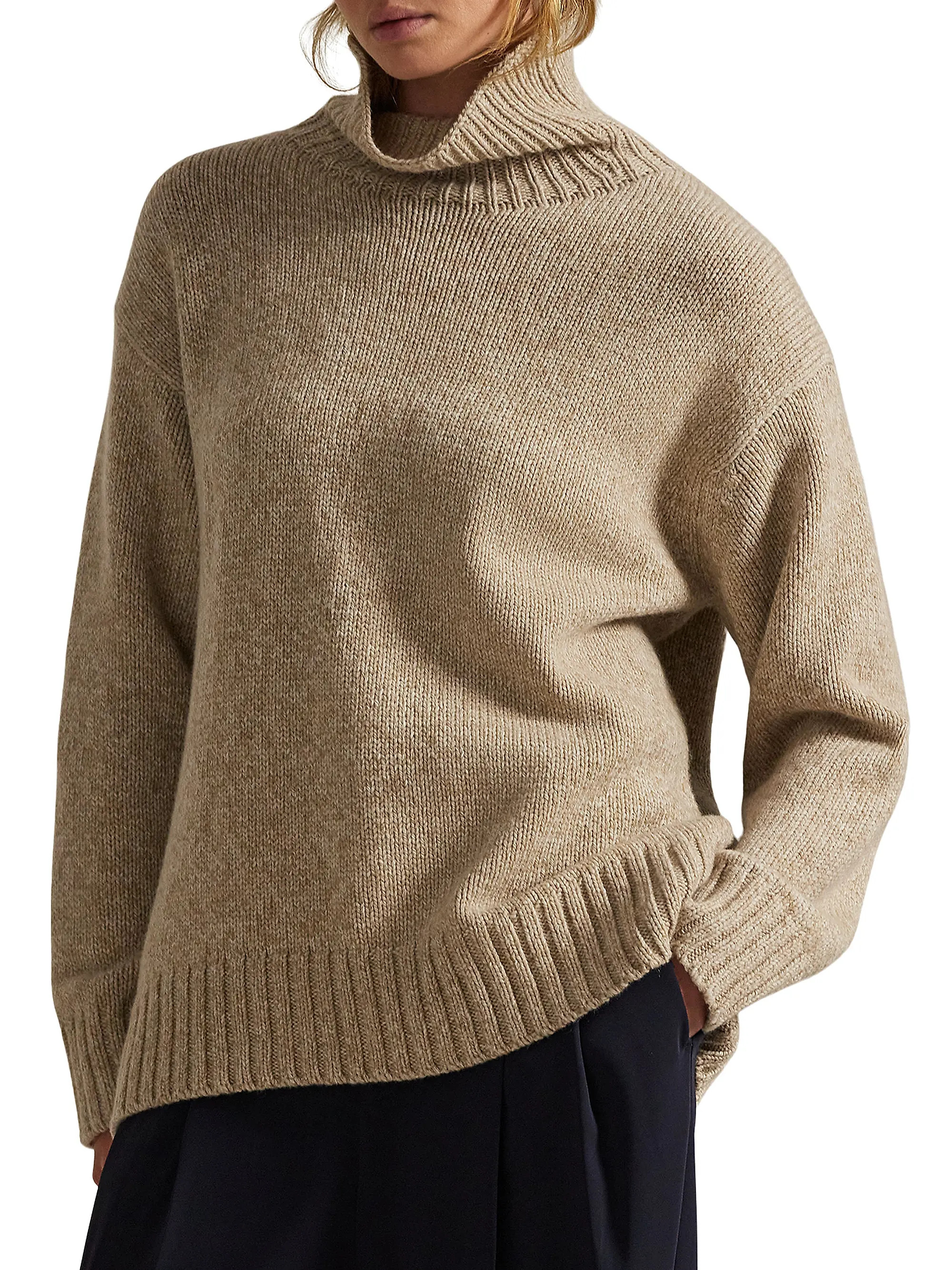Polo Ralph Lauren Oversized Wool-Cashmere Sweater | Saks Fifth Avenue | Saks Fifth Avenue