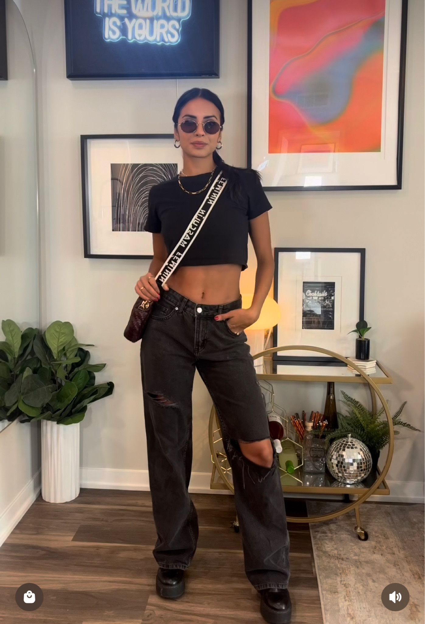 Day 3 out of 15 Days of Fall Outfits🖤 

Feeling the ‘90s nostalgia with this effortlessly chic and casual moment! Embrace the timeless style of the baby tee from @cottonon_usa paired with ‘90s baggy ripped jeans from @hm 

Elevate your look with platform chunky boots from @stevemadden for a trendy edge. Complete the outfit with a @shopclarev bag and oval @rayban sunnies.

I feel like this would make a cute concert outfit too! 

Stay tuned for more fall fashion inspo🫶🏽

#90sfashiontrends #casualchic #falloutfitideas #ootdinspiration #ootd #fallstyle #15daysoffall #fashionstyle #styleblogger

#LTKsalealert #LTKstyletip #LTKGiftGuide