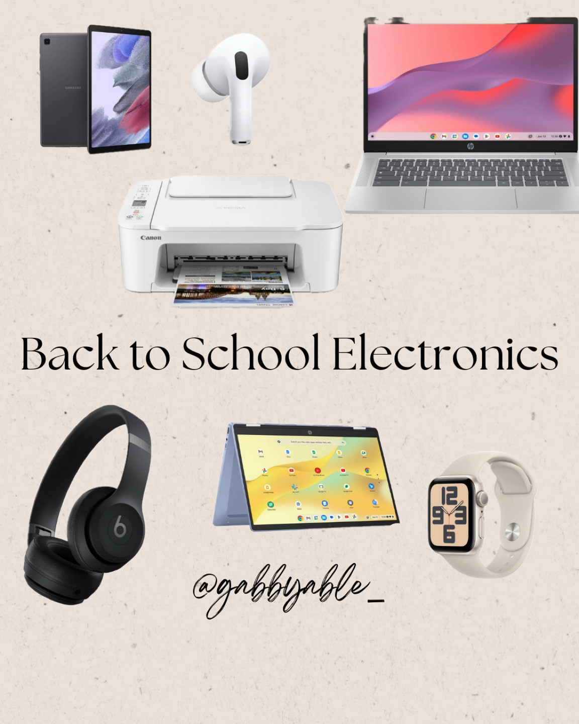Back to School: Electronics 

💻🖨️⌚️🎧

#backtoschool #college #electronics 

#LTKBacktoSchool #LTKU