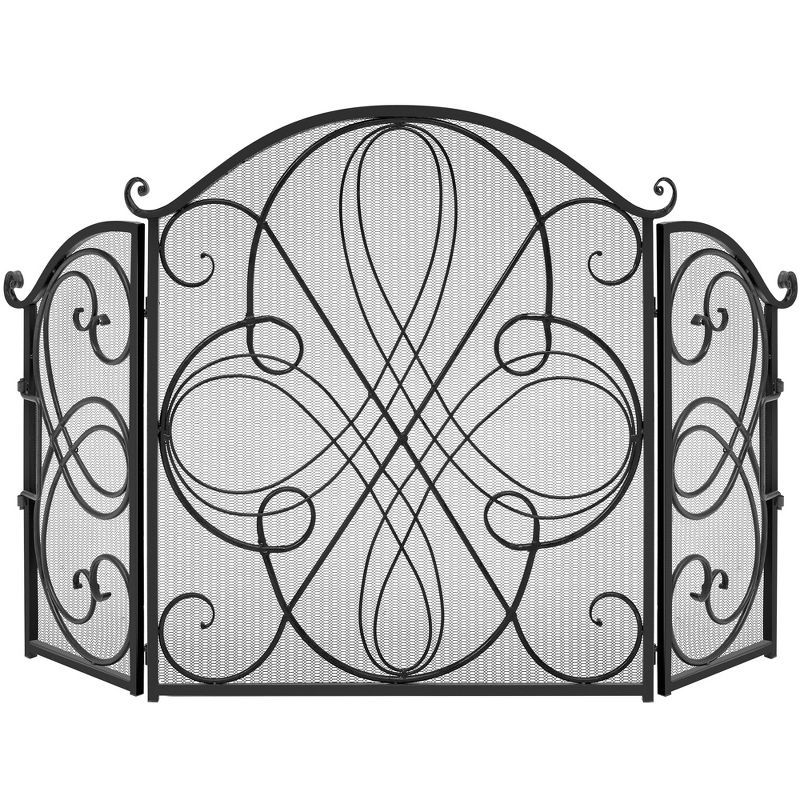 Best Choice Products 3-Panel 55x33in Wrought Iron Fireplace Safety Screen Decorative Scroll Spark... | Target