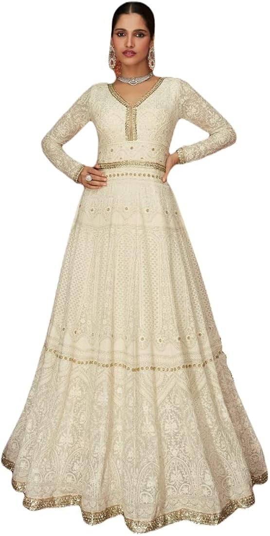 Henith Collection Indian/Pakistani Party Wear Wedding Wear Bridal Anarkali Gown Anarkali Suit For... | Amazon (US)