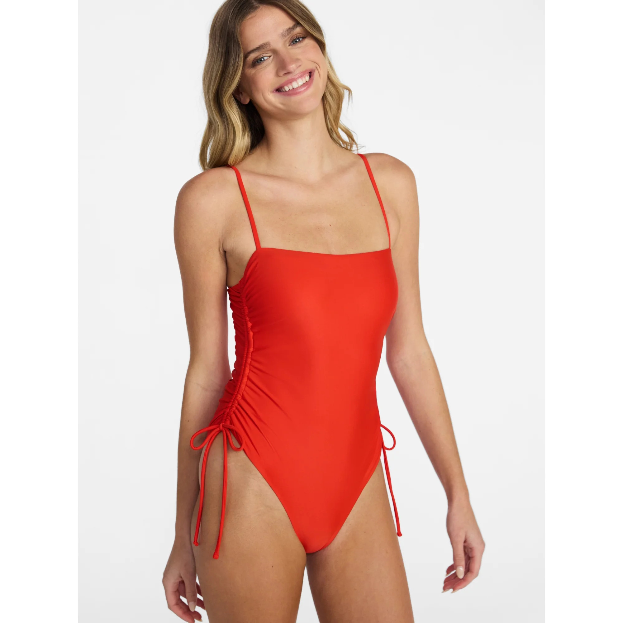 No Boundaries Essentials One-Piece Swimsuit, Women’s XXS-XXL | Walmart (US)