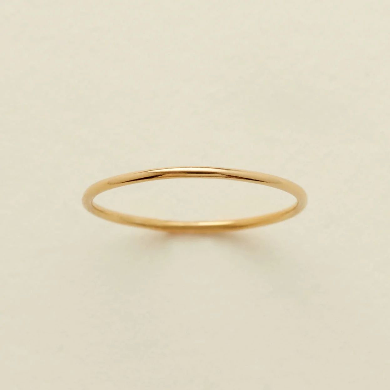 Made By Mary Round Stacking Ring | Simple, Stackable, Classic Design | Made by Mary (US)