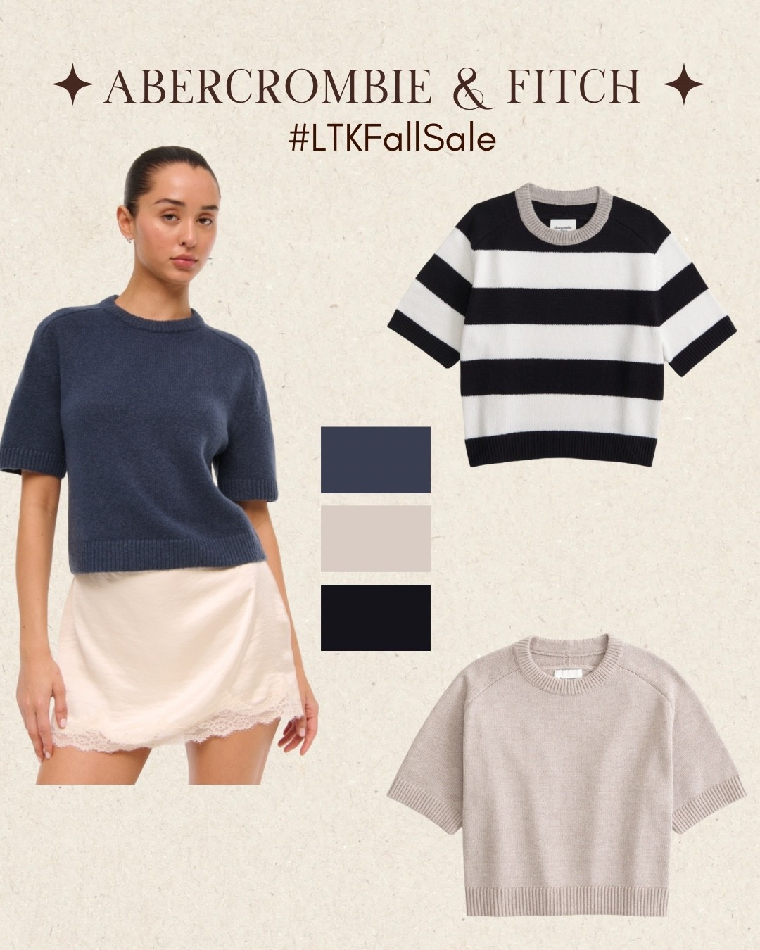 Abercrombie Fall Sale Pick 
The A&F Madeline Crew Sweater Tee

#LTKSaleAlert #LTKSeasonal #LTKFallSale