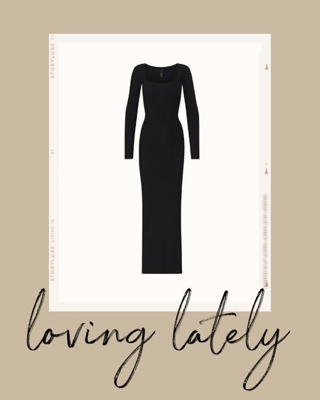 Kat Jamieson of With Love From Kat shares a black dress. Neutral style, maxi dress, long sleeve dress, fall style, neutral dress.

#LTKSeasonal #LTKstyletip