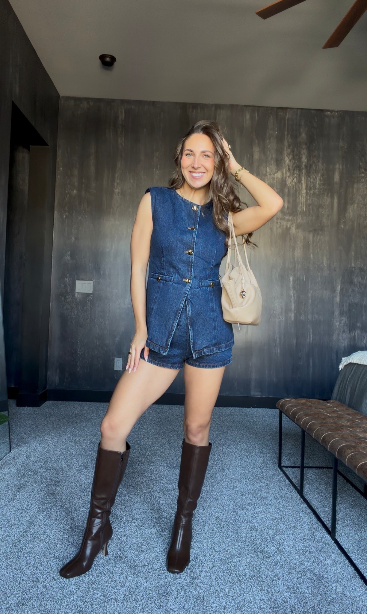 Use code MELANIEW35 for 35% off!!! Love this denim vest and shorts set! I would size up in the shorts for more coverage  

#LTKSeasonal #LTKootd #LTKSaleAlert