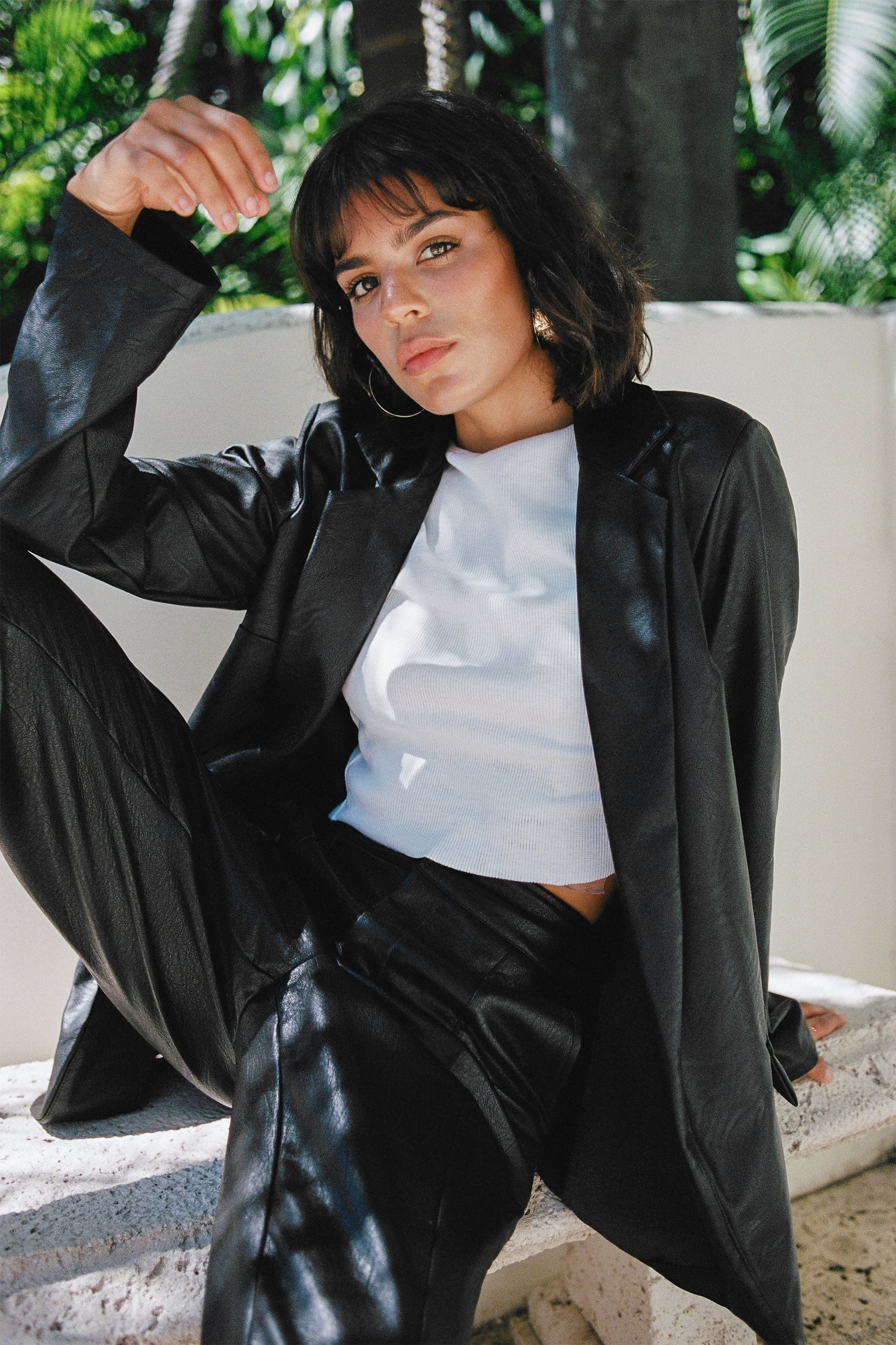 Happily Faux Leather After Relaxed Blazer | NastyGal (US & CA)