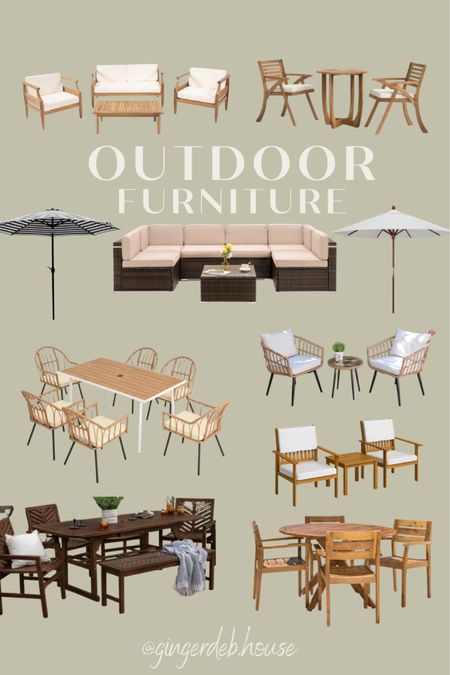 A roundup of aesthetic outdoor furniture. 

#LTKFind #LTKhome #LTKSeasonal