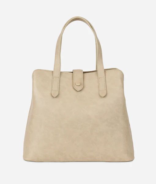 The Fawn + Mandi Nelson Satchel Diaper Bag - Taupe | Fawn Design