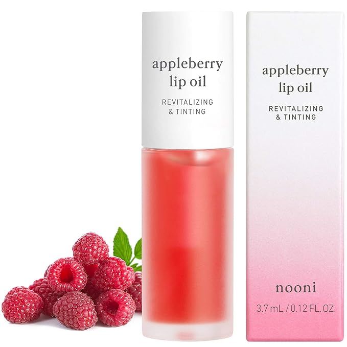 NOONI Appleberry Lip Oil | Korean Lip Oil To Soothe Dry Lips | Skincare, Vegan, Cruelty-free, PET... | Amazon (US)