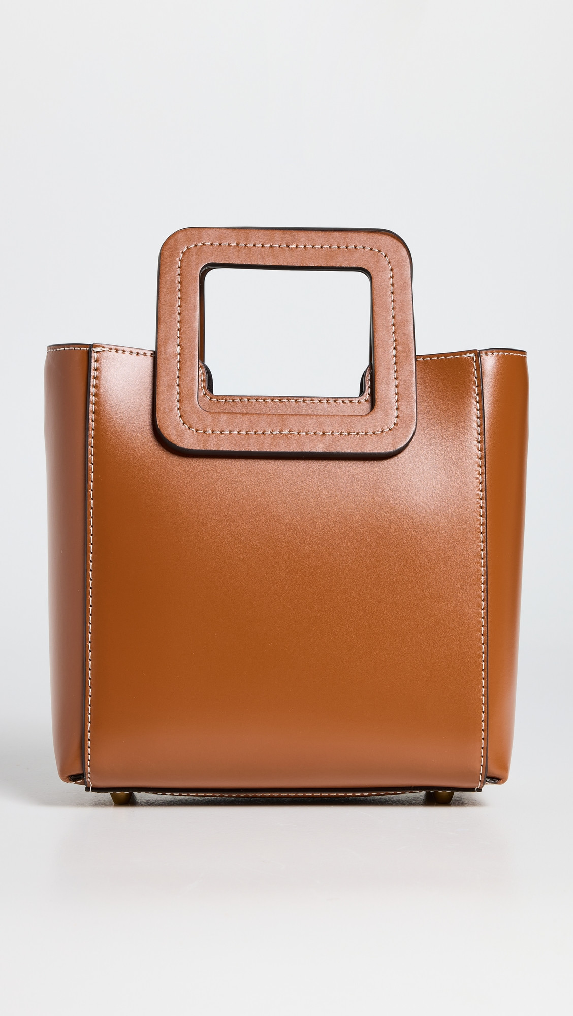STAUD Mini Shirley Leather Bag Tan One Size | Shopbop