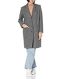 Amazon Essentials Women's Oversized Plush Button-Front Coat, Grey Heather L | Amazon (US)