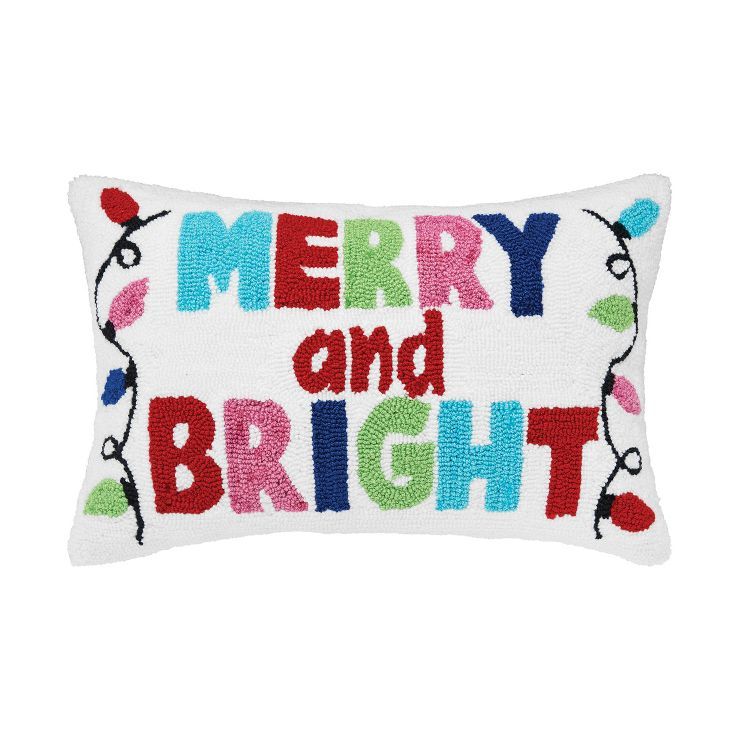 C&F Home Merry And Bright Hooked Throw Pillow | Target