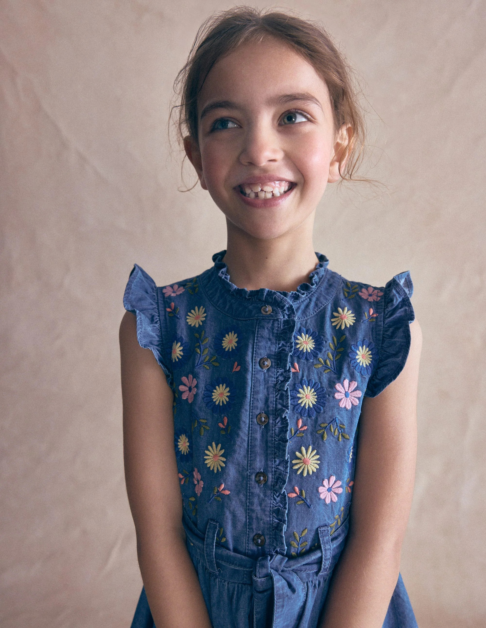 Ruffle Shirt Dress-Mid Vintage | Boden (US)