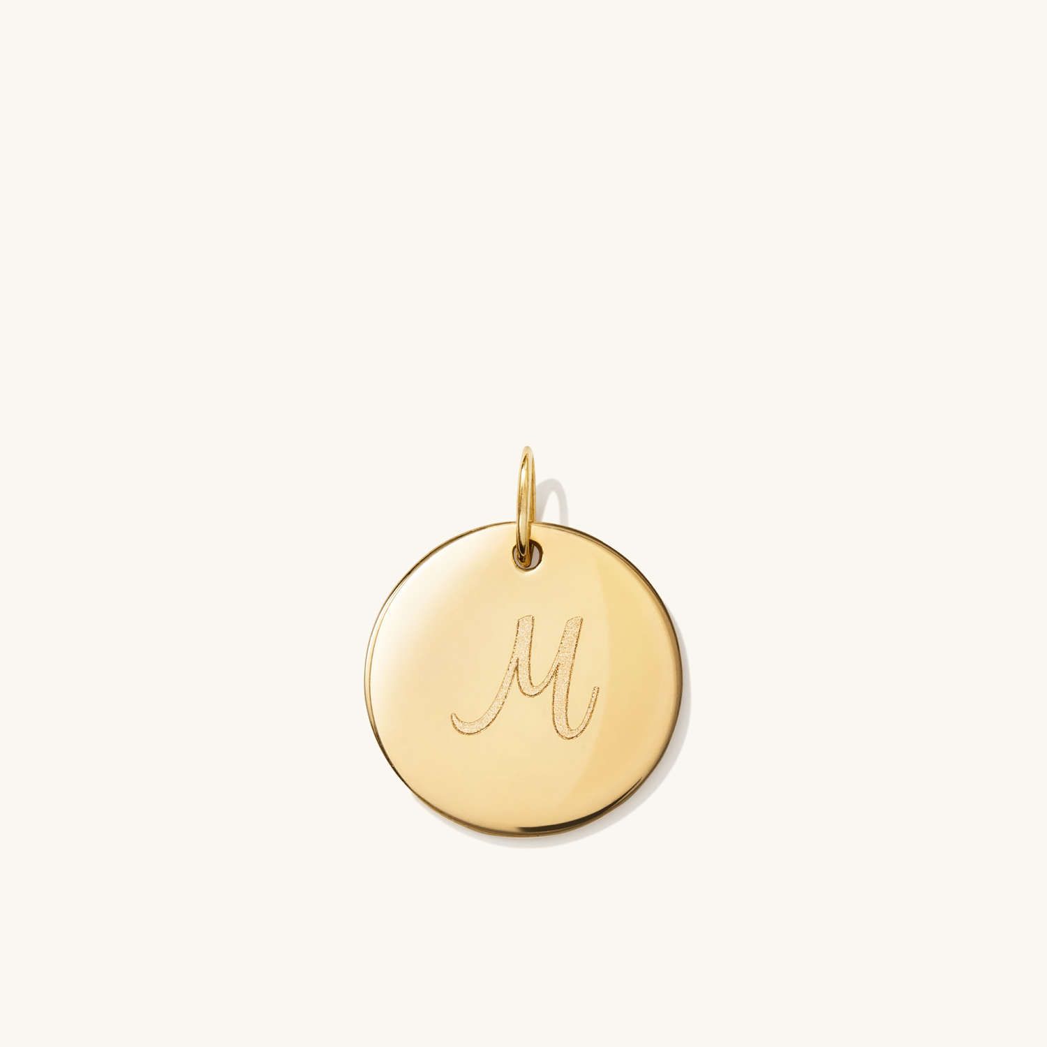 Large Round Tag Charm Pendant | Mejuri (Global)