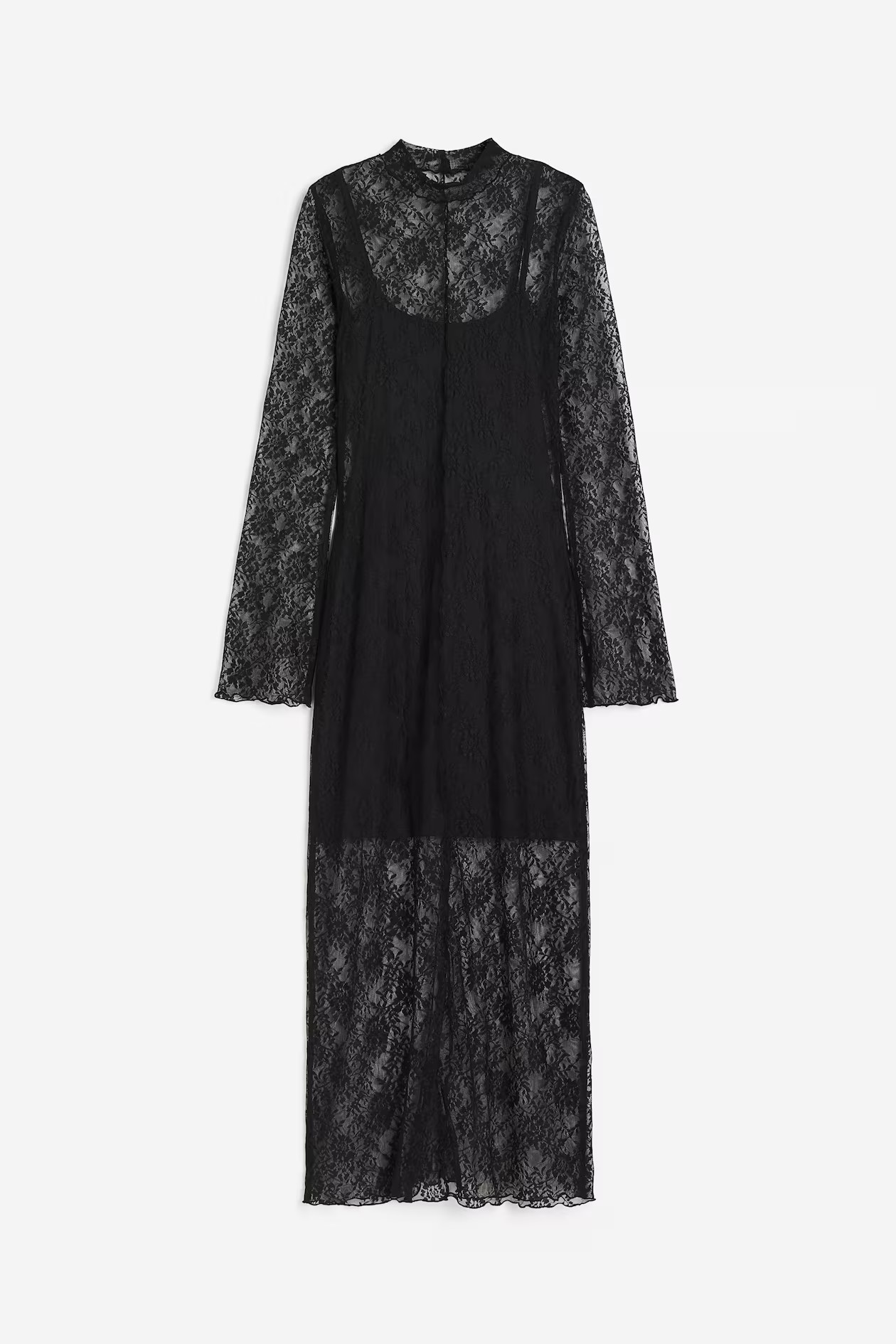 Lace Dress with Overlocked SeamsNot saved to favourites$45.99Colour - BlackSelect size   XXS ... | H&M (US + CA)
