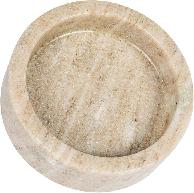 Bloomingville 5 Inches Round Marble Bottle Holder, Beige Dish | Amazon (US)