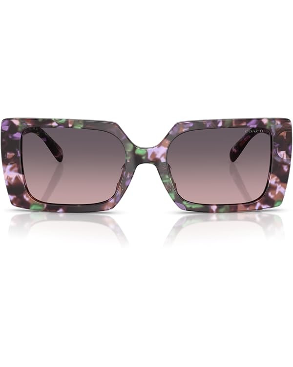 COACH Women's Hc8409u Rivet Universal Fit Square Sunglasses | Amazon (US)