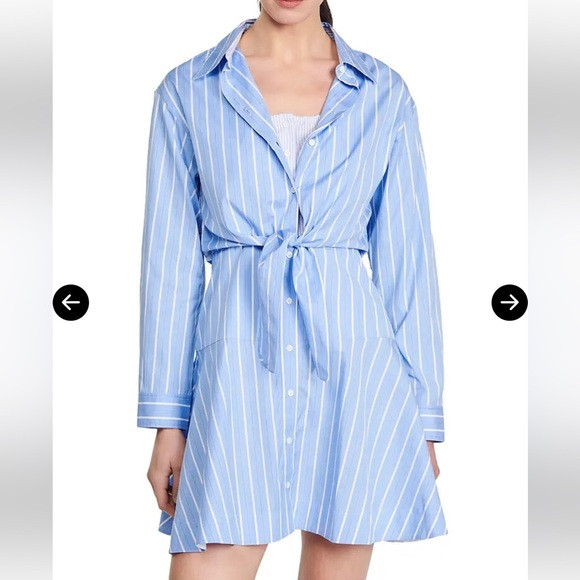 SANDRO
Bridge Stripe Tie Shirt Dress | Poshmark
