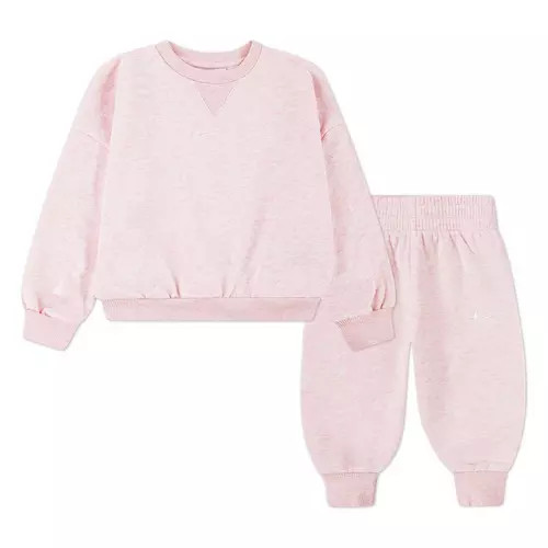Toddler Girls' Nike Essential Fleece Crewneck Sweatshirt and Joggers Set | Scheels Sports