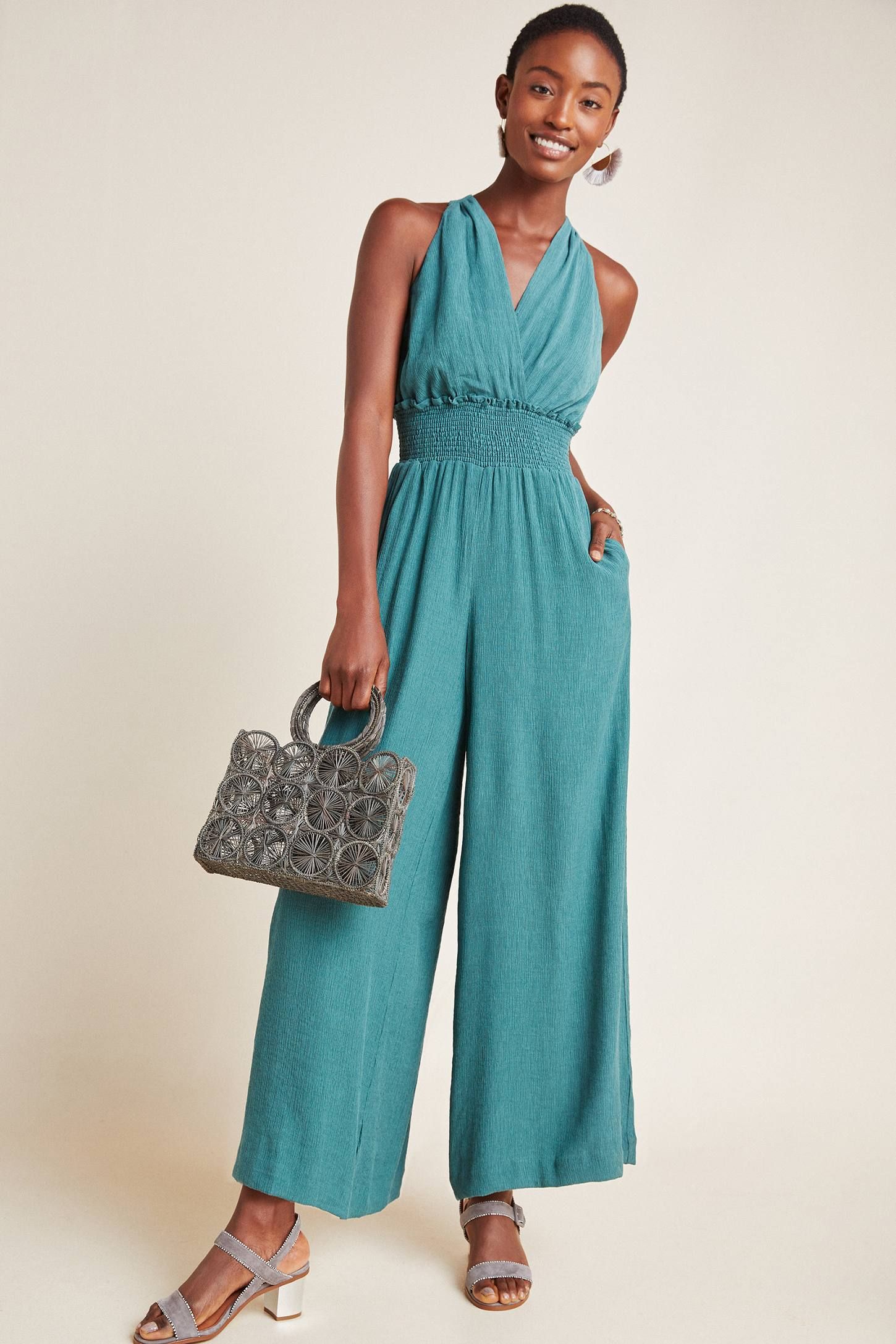 Bionda Plisse Jumpsuit | Anthropologie (US)