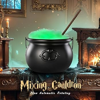 Halloween Decorations Indoor - Magic Stick Mixing Cauldron with 4 LED Light Strings, DIY Witches ... | Amazon (US)