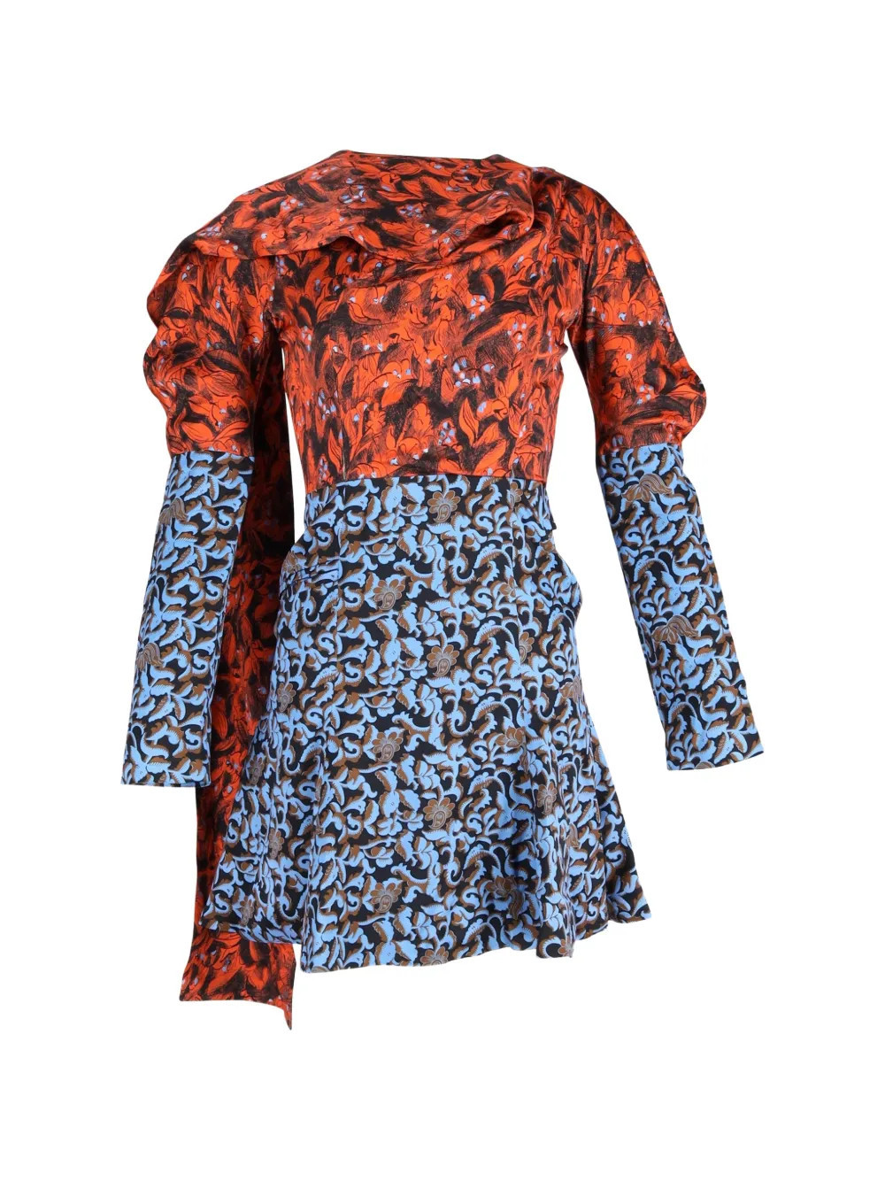 Christian Dior Pre-Owned 2016 floral-print mini dress - Orange | Farfetch Global