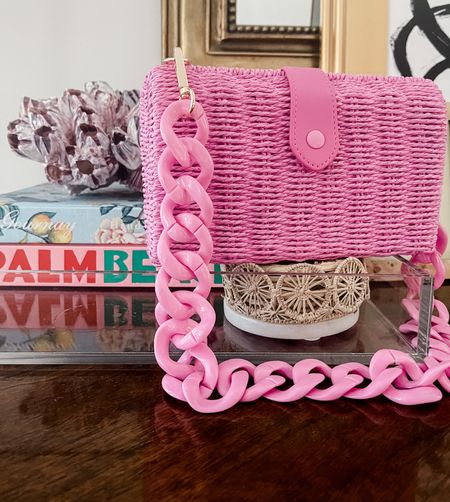 New pink straw clutch from target! 