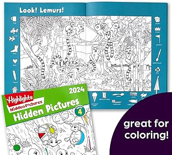 Highlights Hidden Pictures 2024 Activity Books for Kids Ages 6 and Up, 4-Book Set of Travel-Frien... | Amazon (US)