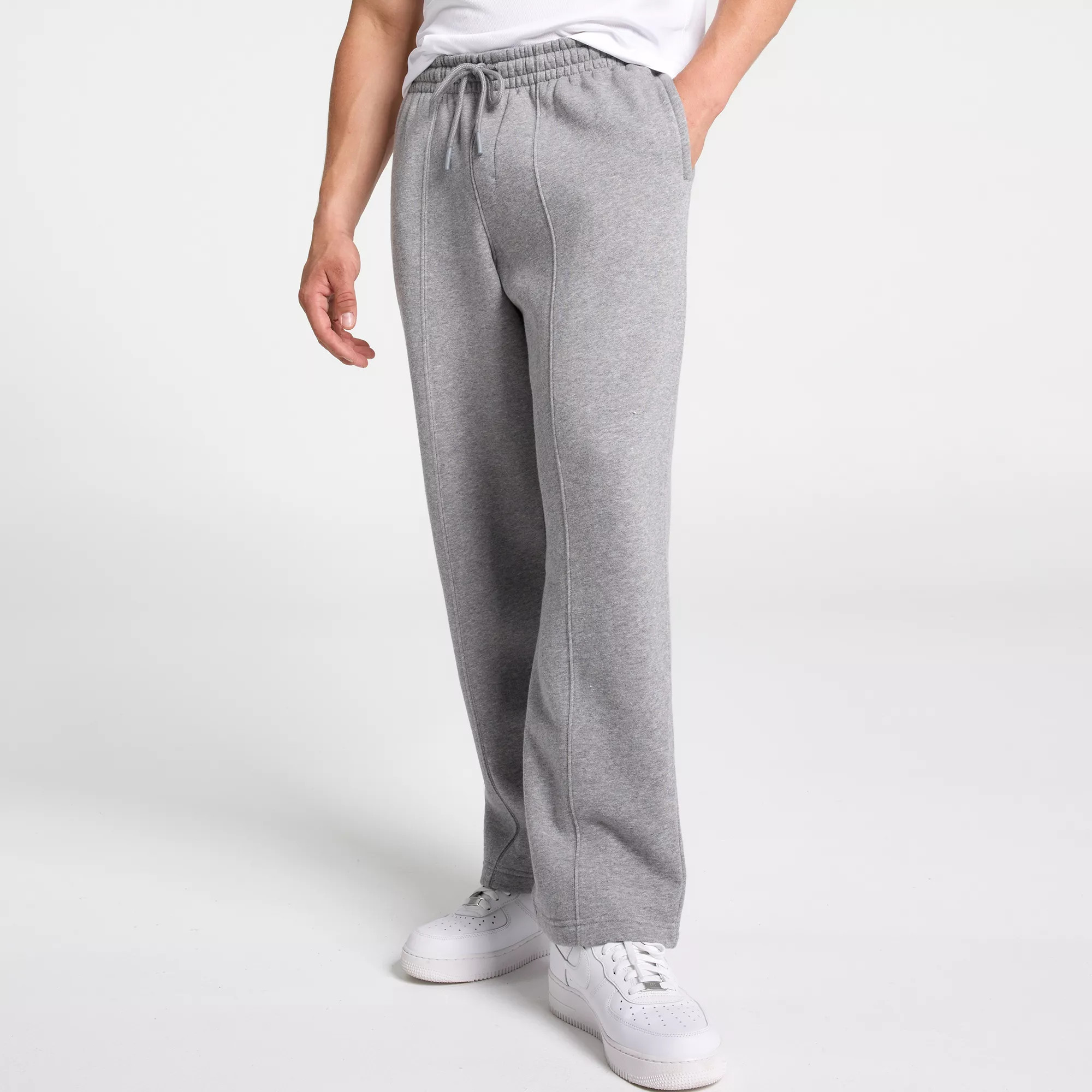 DSG Men's Relaxed Fleece Open Hem Pants, Small, Medium Heather Gray | DICK'S Sporting Goods