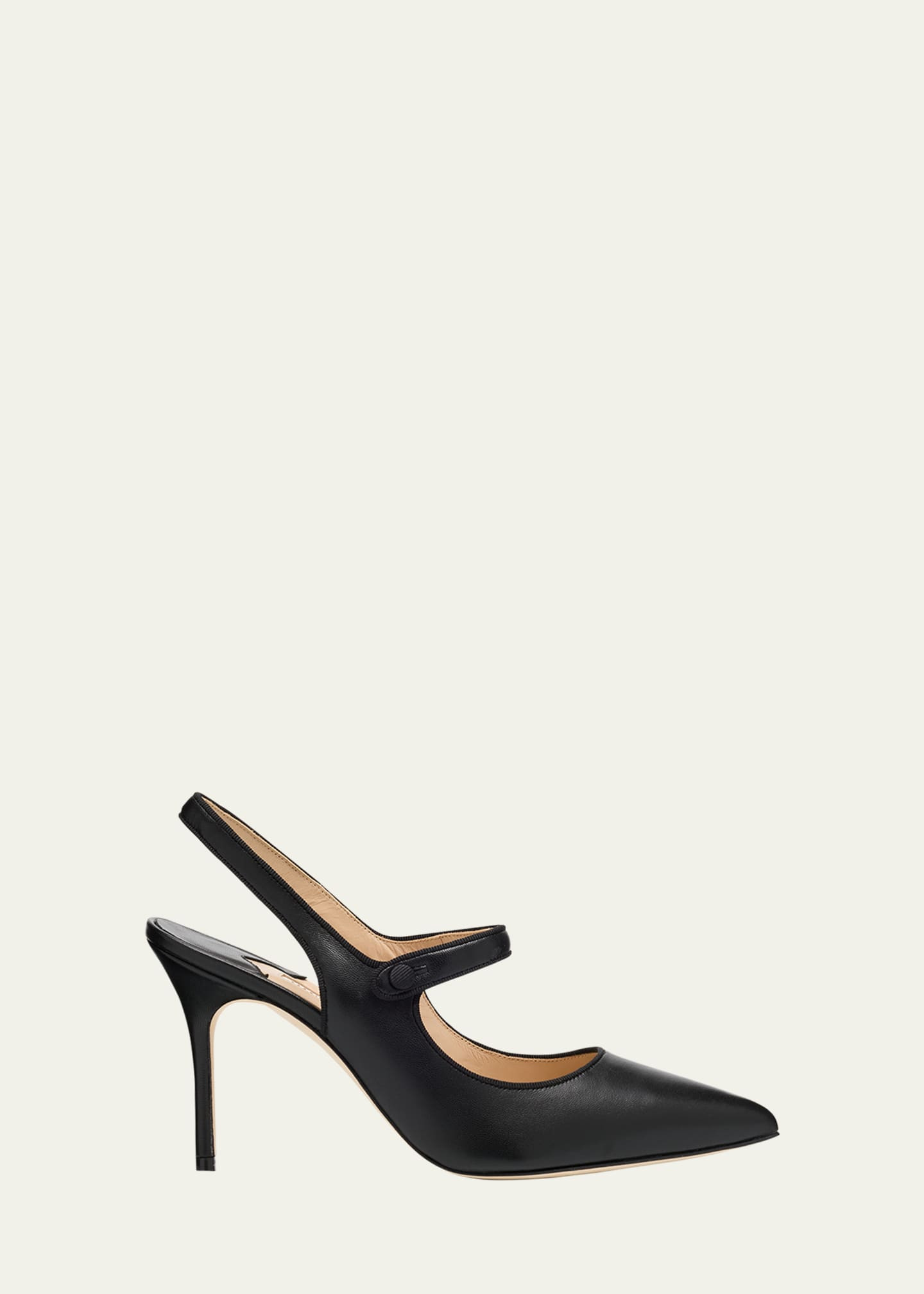 Manolo Blahnik Camparisli Leather Mary Jane Slingback Pumps | Bergdorf Goodman