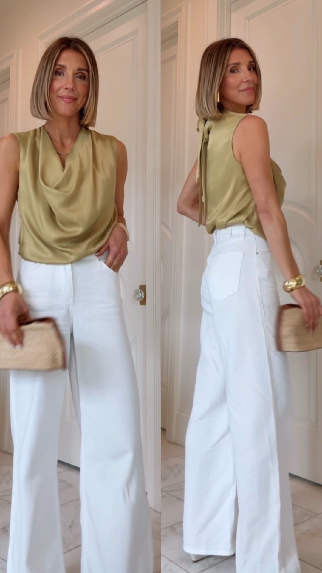 New arrivals at @Zara for spring. I'm wearing size small in top and size 2/25 in bottoms.

#LTKootd