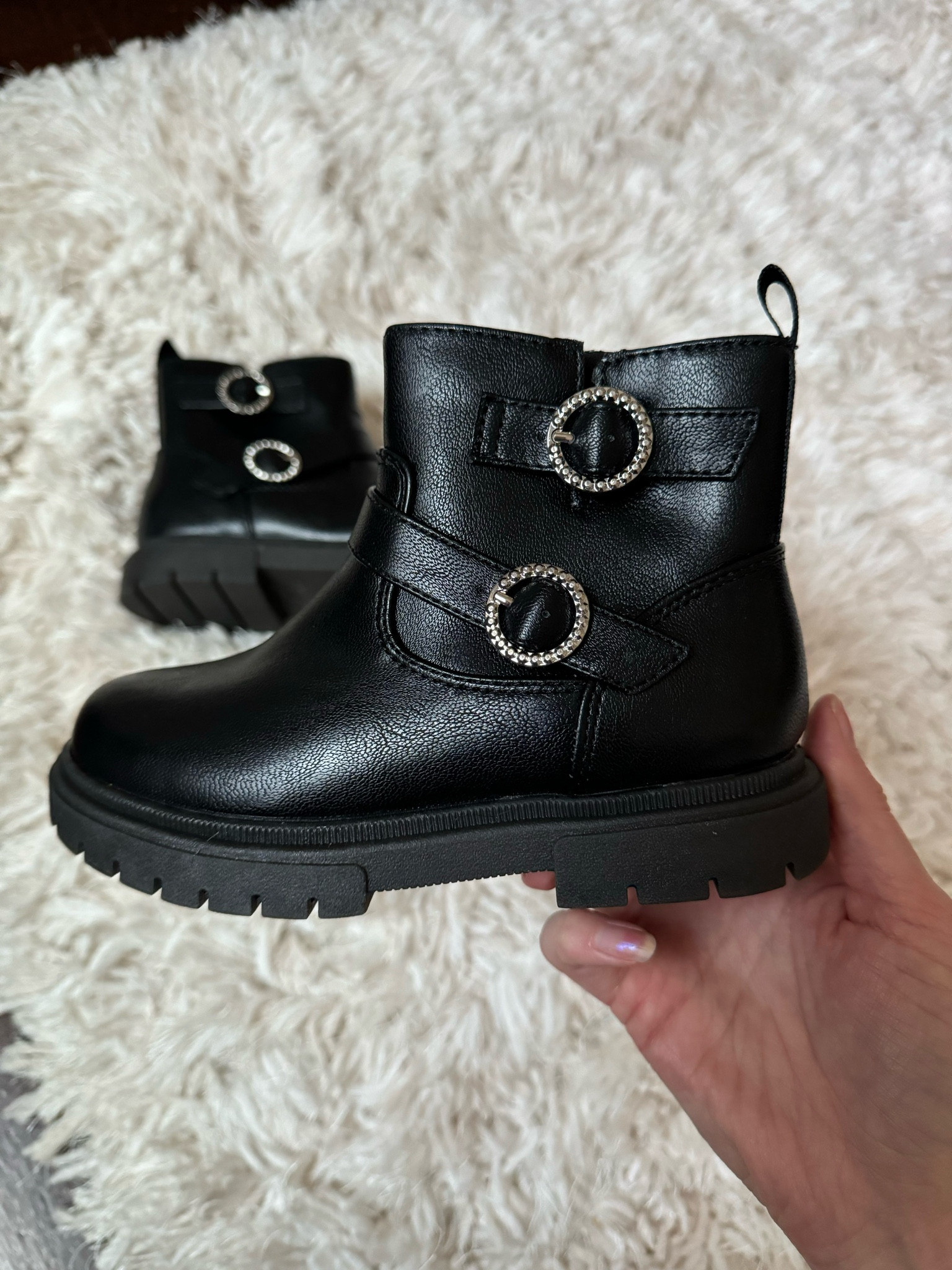 These trendy black boots are perfect for any stylish girl! & Under $25 🙌🏼 I got these for my daughter and she loves them!

Target boots, black boots, ugg look alike, target winter boots for kids, faux fur lined boots, comfy and cozy, gift ideas for girls, gift guide for girls gift ideas for tweens, tween gift, guide, little girls gift guide, gift for girl age 7, gift for girl age 6, gift for girl age 5, gift for girl age 8, target gifts for girls, winter style, trendy shoes for kids, sale alert, deal of the day 

#LTKHoliday #LTKGiftGuide #LTKShoeCrush