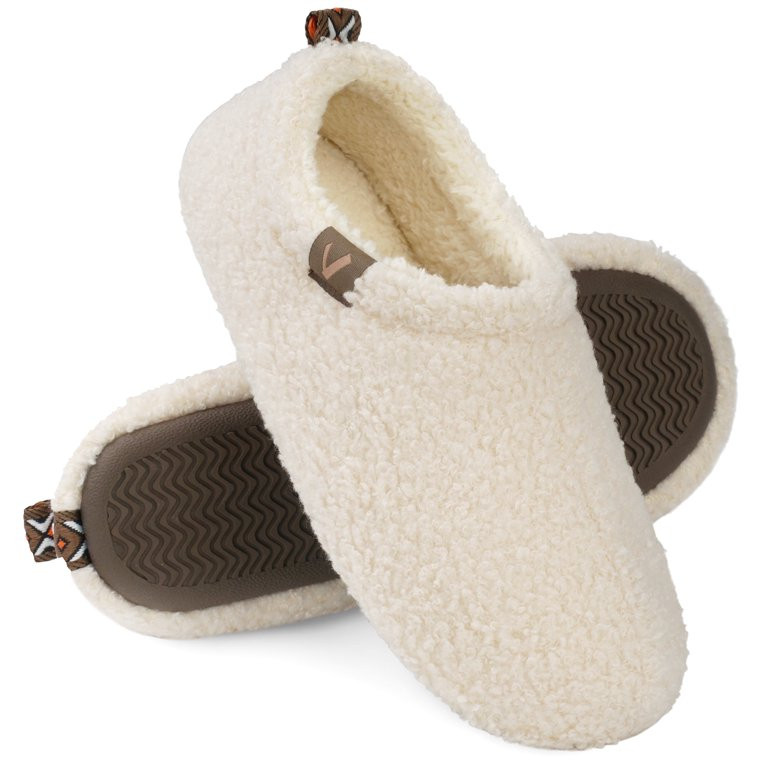 Vonmay Women's Cozy Lightweight House slippers with Fleece Lining and Curly Fur | Walmart (US)